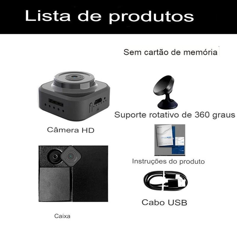 Mini câmera Xiaomi sem fio, 1080HD - Cia Max