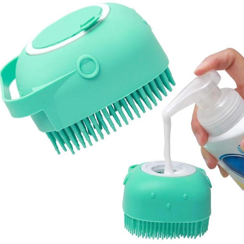 Escova massageadora para cães e gatos - Cia Max