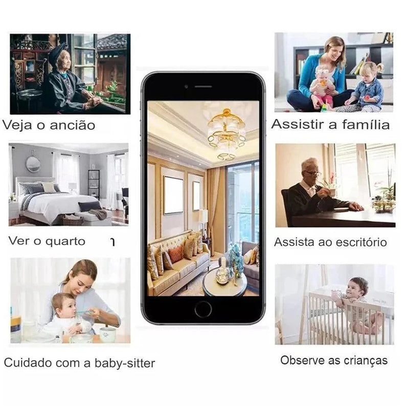 Mini câmera Xiaomi sem fio, 1080HD - Cia Max