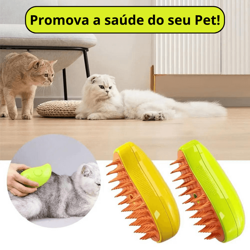 Escova a vapor para cães e gatos - Cia Max
