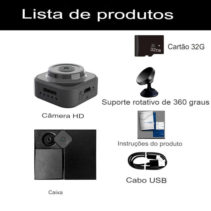 Mini câmera Xiaomi sem fio, 1080HD - Cia Max