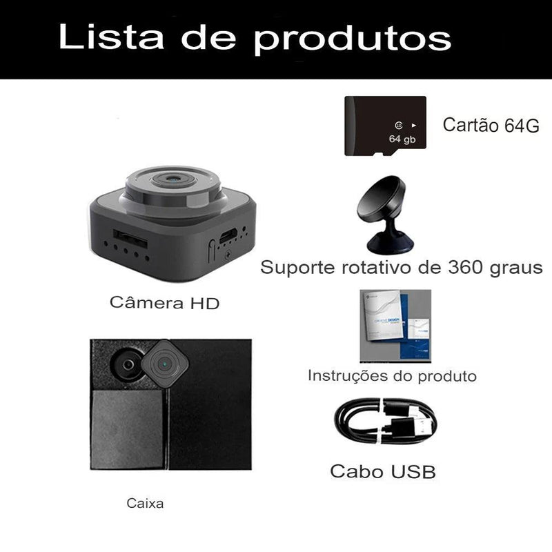 Mini câmera Xiaomi sem fio, 1080HD - Cia Max