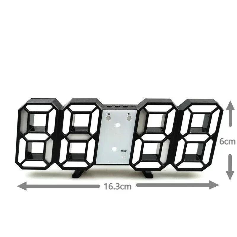 Relógio digital 3D LED - Cia Max