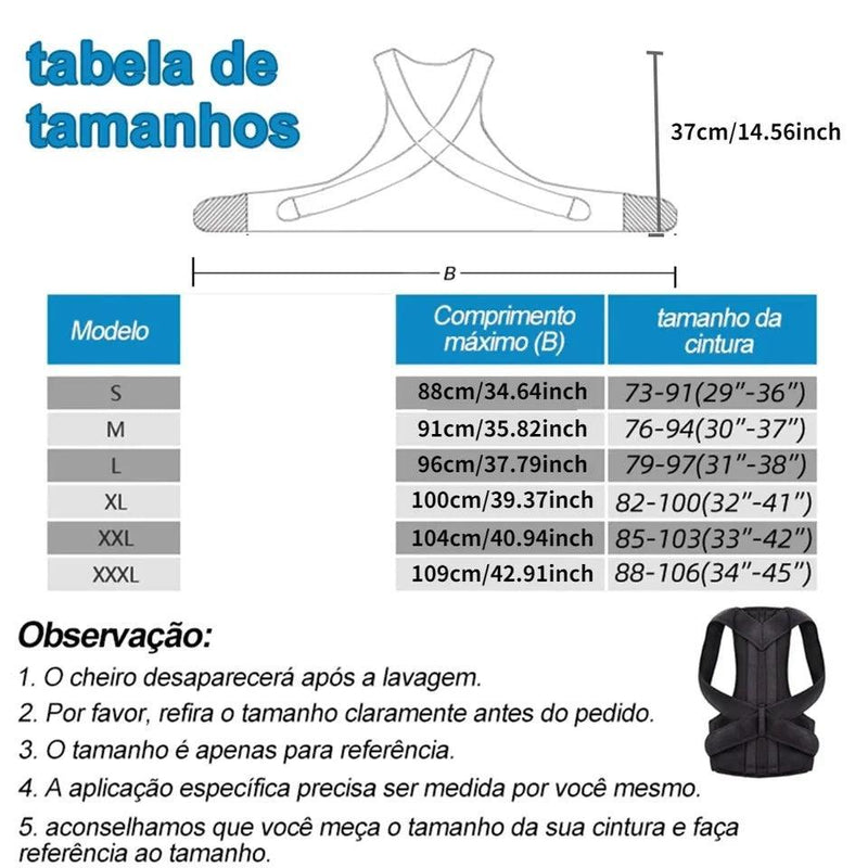 Corretor postural - Cia Max